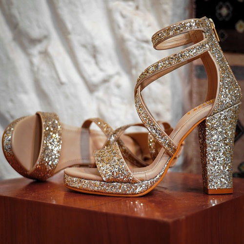 Gold Glitter Glam High Heel Shoe Birthday Party Invitation | Zazzle |  Glitter high heels, Birthday party invitations, Party high heels